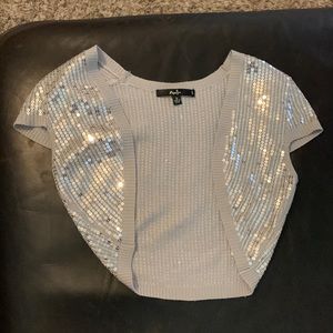 Papaya Woman's Small Silver Sequin Cover Up